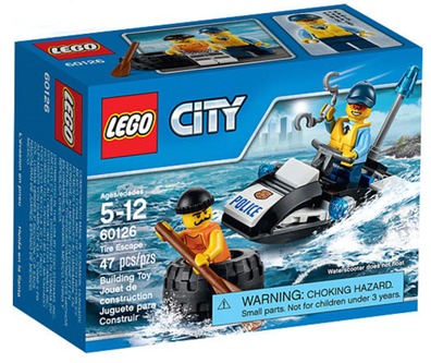LEGO Set-Tire Escape-Town / City / Police-60126-1-Creative Brick Builders